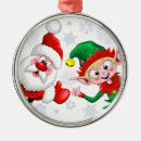 Search for elf ornaments Santa claus
