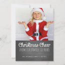 Search for cheer holiday cards Black and white