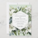 Search for white lily wedding invitations Greenery