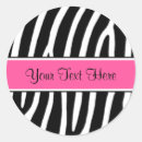 Search for zebra pink girl baby shower stickers Animal