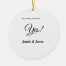 Search for christmas engagement party supplies She said yes