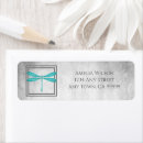 Search for teal and grey return address labels Simple