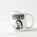 Search for funny retro housewife mugs Sarcasm