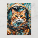 Search for astronaut cat postcards Kitty
