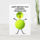 Search for tennis birthday cards Cartoon