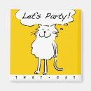 Recherche de chat jaune magnets Félin
