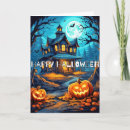 Search for haunted house halloween cards Scary