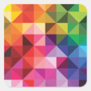 Search for geometric triangles stickers Colourful