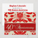 Search for corporate anniversary invitations Red