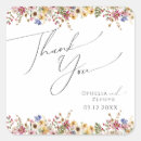 Search for delicate watercolor flower wedding stickers For her