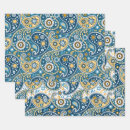 Search for gold paisley wrapping paper Green