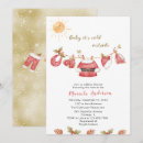 Recherche de bébé père noël invitations Aquarelle
