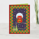 Search for cute owl christmas cards Cartoon