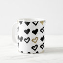 Search for gold glitter heart mugs Hearts