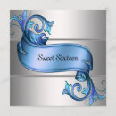 Search for fancy sweet 16 invitations Silver