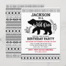 Recherche de tribal 1st birthday invitations Garçon