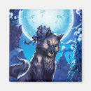 Recherche de lune de loup magnets Nuit