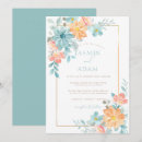 Recherche de orange et bleu mariage invitations Rustique