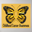 Search for childhood cancer awareness posters Butterfly