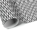 Search for chess wrapping paper Black and white
