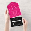 Search for magenta pink wedding invitations Fuchsia