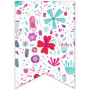Search for teal bunting flags Watercolor