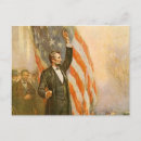 Recherche de drapeau lincoln cartes postales Président