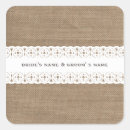 Search for burlap wedding stickers Lace