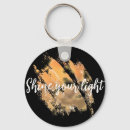 Search for shining keychains Golden
