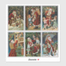 Search for vintage child stickers Father christmas