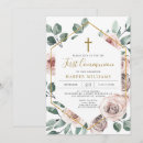 Search for christening first communion invitations Pink