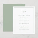 Recherche de sage green wedding save the dates Pour elle
