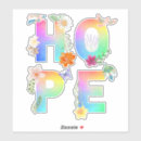 Search for inspirational message stickers Hope