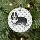 Search for rough collie ornaments Long haired collie