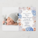 Recherche de pastel christening invitations Fleurs d'aquarelle