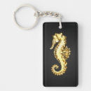 Search for seahorse keychains Gold