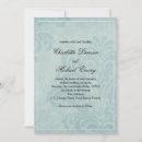 Recherche de bleue de damassé invitations Élégant