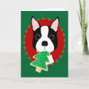 Search for boston terrier christmas cards Animals