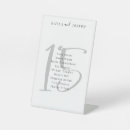 Search for 15 tables table cards Black and white