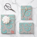Recherche de japonais vagues papier cadeau Turquoise