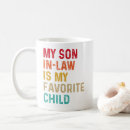 Search for funny son in law mugs Birthday