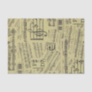 Search for music notes pattern tissue paper Black and white
