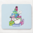 Search for happy snowman mousepads Merry