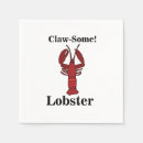 Search for lobster napkins Red and white