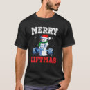 Recherche de gym christmas tshirts Bonhomme de neige