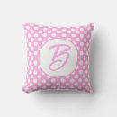 Recherche de pois coussins Pois rose blanc