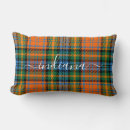 Recherche de plaid orange coussins Tartan