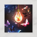 Search for light bulb business cards Black