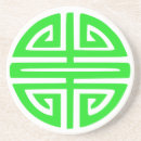Recherche de prospérité dessous de verres Vert