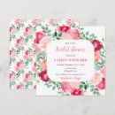 Search for valentine bridal shower invitations Pink and red